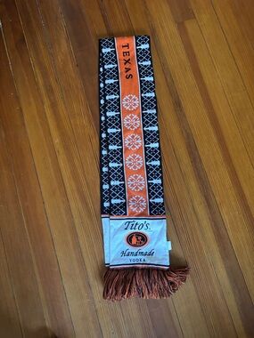 Tito's Handmade Vodka Texas Orange & Black Scarf